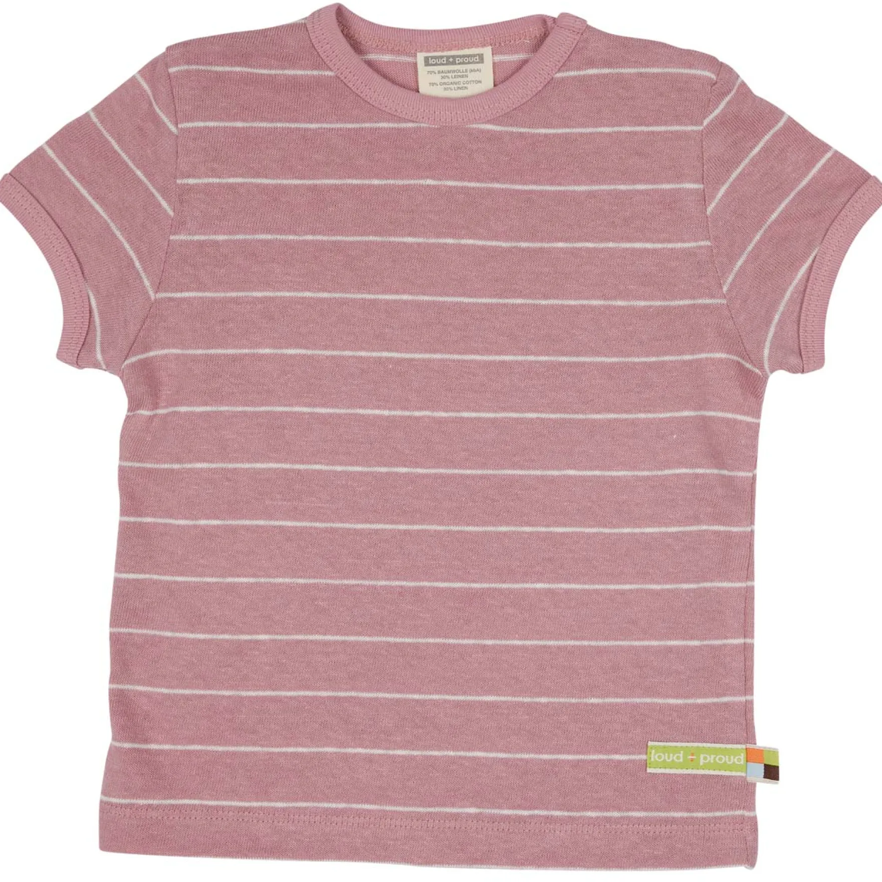 T-Shirt mit Leinen aster 62/68