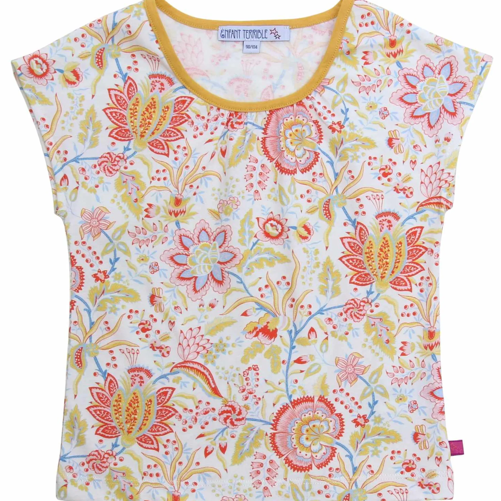 T-Shirt "Paisley" white-honey 122/128