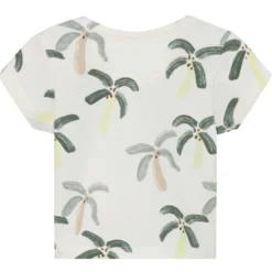 T-Shirt "Palmen" warmweiß 92