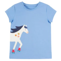 T-Shirt "Pferd" hellblau 104