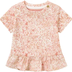 T-Shirt rosa-orange getupft 62