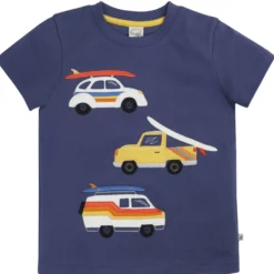 T-Shirt "Surf-Camper" dunkelblau 104