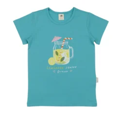 T-Shirt "Zitronenlimonade" türkis 128