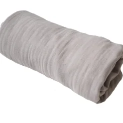 Tuch Musselin Silbergrau 80x80cm