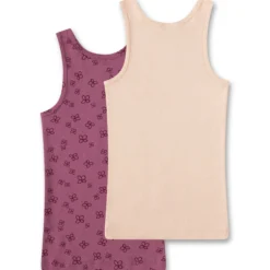 Unterhemd 2er-Set grape-peach 92