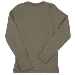 Unterhemd Wolle Seide khaki 116