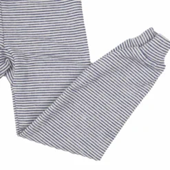 Unterhose lang Wolle Seide Ringel marine 92
