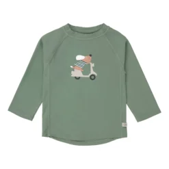 UV-Langarmshirt "Hund mit Roller" khaki 98