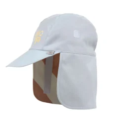 UV-Sonnenhut mit faltbarem Nackenschutz "ciao" hellblau 52-53
