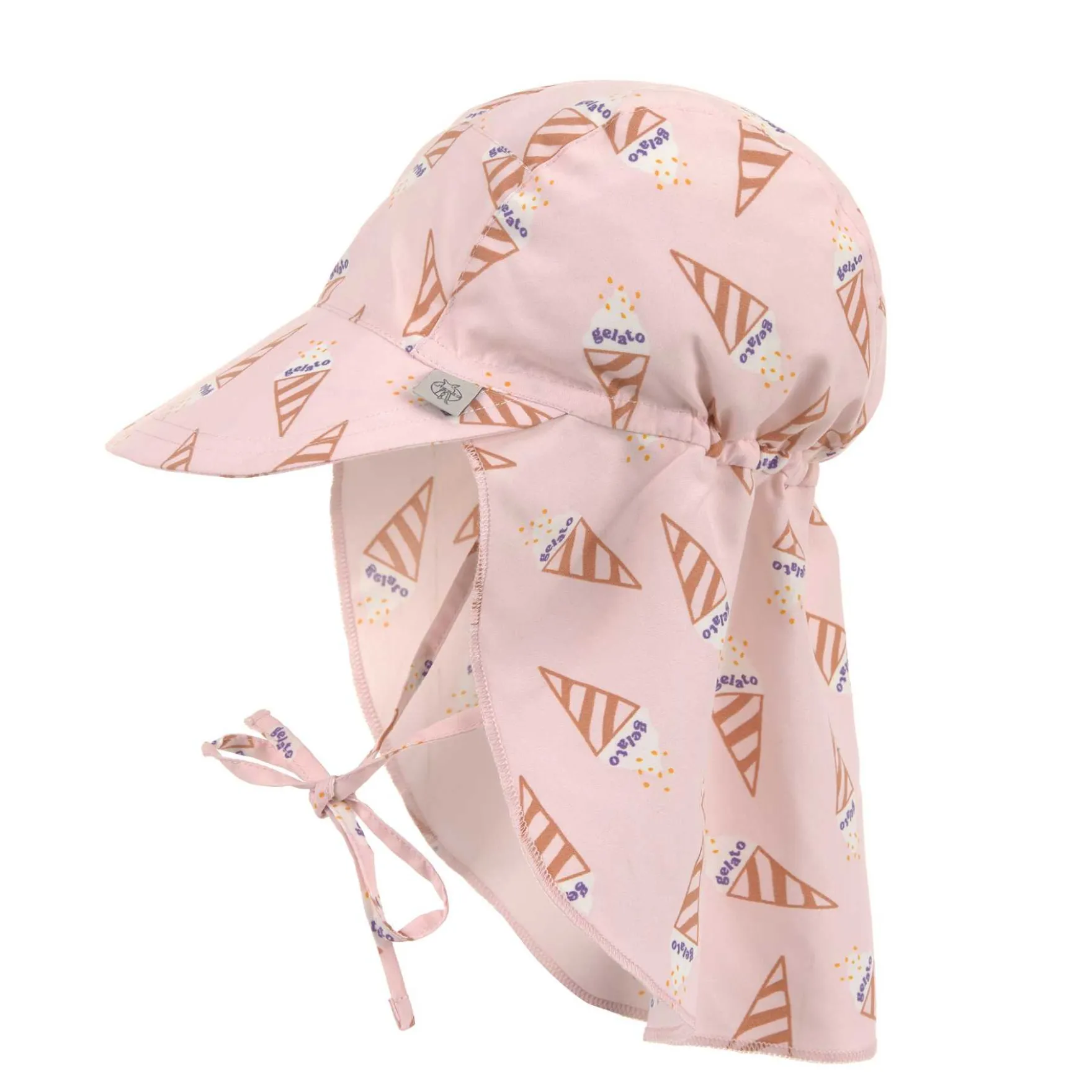 UV-Sonnenhut mit Nackenschutz "Eis" rosa 45-47