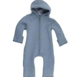 Walk-Overall mit Reißverschluss rauchblau 62/68