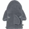 Waschhandschuh "Hai" grau