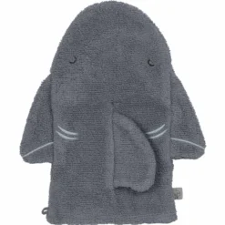 Waschhandschuh "Hai" grau