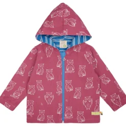 Wasserabweisende Jacke "Eule" rouge 62/68
