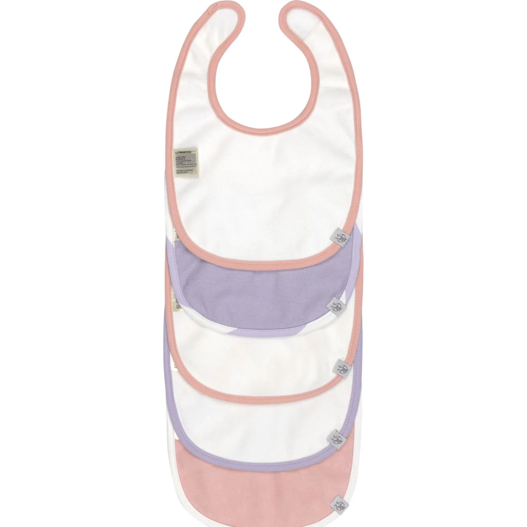 Wasserdichte Lätzchen 5er Set rosa