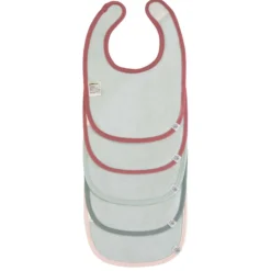 Wasserdichte Lätzchen 5er Set "Schnecke" rot