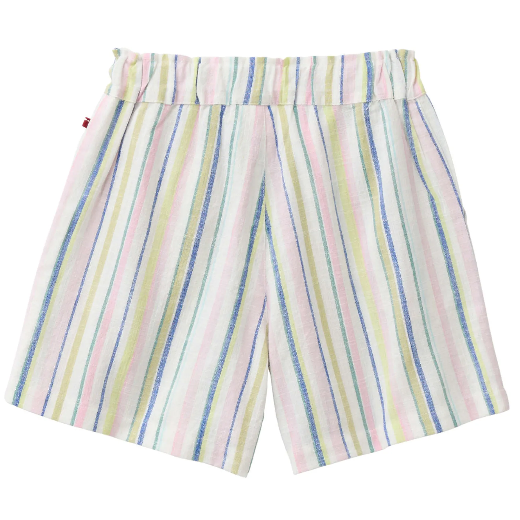 Web-Shorts rosa-weiß 122/128