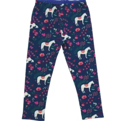 Wende-Leggings "Pferde" dark cobalt 116