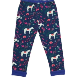 Wende-Leggings "Pferde" dark cobalt 116