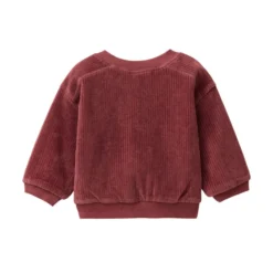 Wende-Sweatjacke "Ripp" bordeaux 98/104