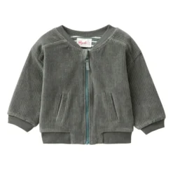 Wende-Sweatjacke "Ripp" eukalyptus 74/80