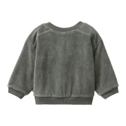 Wende-Sweatjacke "Ripp" eukalyptus 74/80