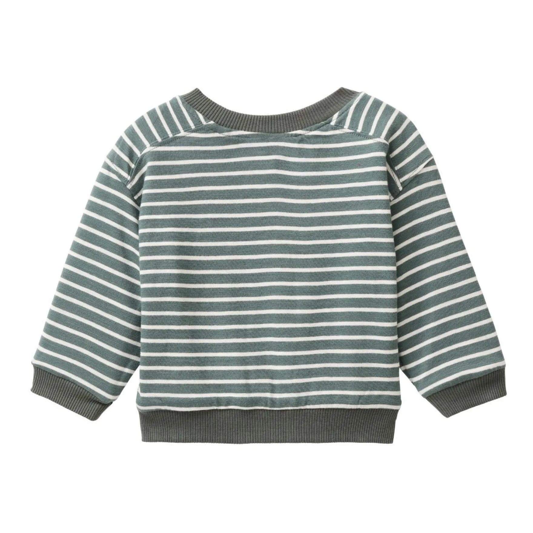 Wende-Sweatjacke "Ripp" eukalyptus 74/80