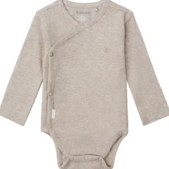 Wickelbody "Ripp" taupe melange 62