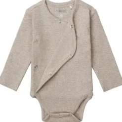 Wickelbody "Ripp" taupe melange 62