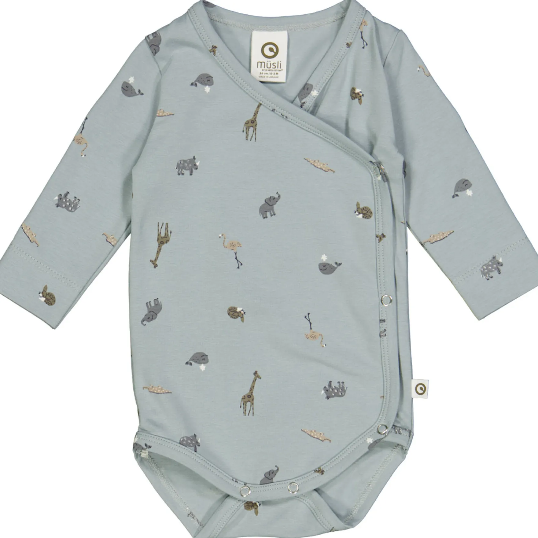 Wickelbody "Safari" blaugrau 44