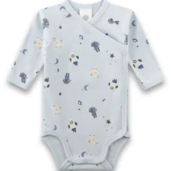 Wickelbody "Weltraum" hellblau 62