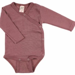 Wickelbody Wolle Seide mauve 50
