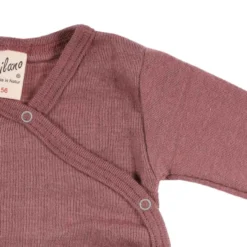 Wickelbody Wolle Seide mauve 50