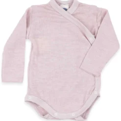 Wickelbody Wolle Seide pastell-rosa 50/56
