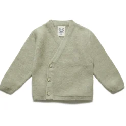 Wickeljacke mit Seide pistazie 62/68