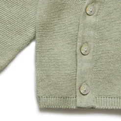 Wickeljacke mit Seide pistazie 62/68