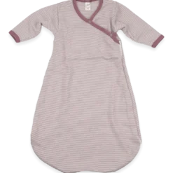 Wickelsack Wolle Seide mauve Ringel 50/56
