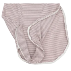 Wickelsack Wolle Seide mauve Ringel 50/56