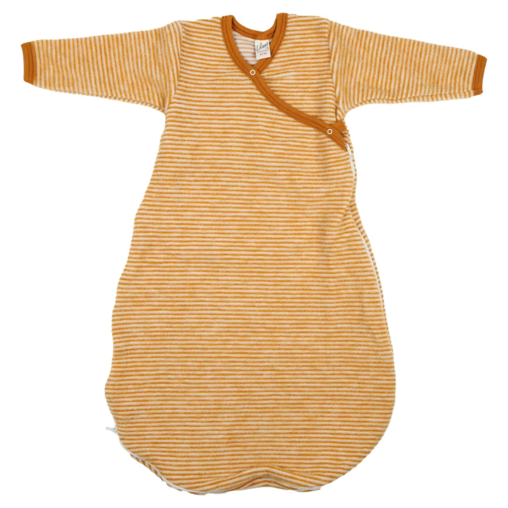 Wickelsack Wollfrottee curry Ringel 62/68