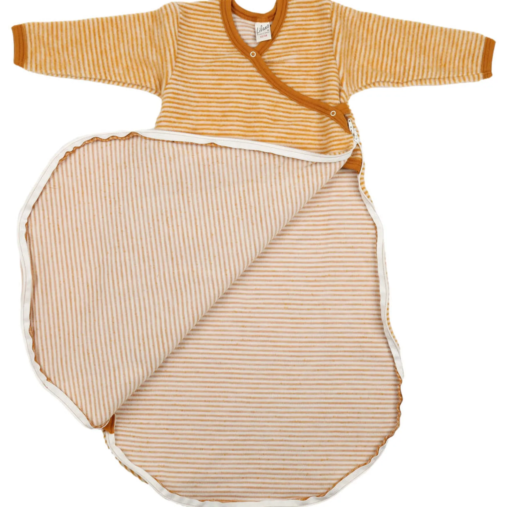 Wickelsack Wollfrottee curry Ringel 62/68