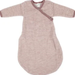 Wickelsack Wollfrottee mauve Ringel 50/56