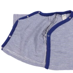 Wickelshirt Wolle Seide Ringel marine 56