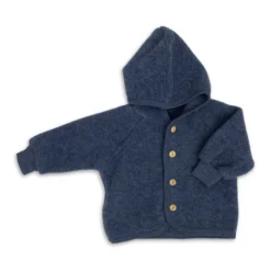 Wollfleece Jacke blau 62/68