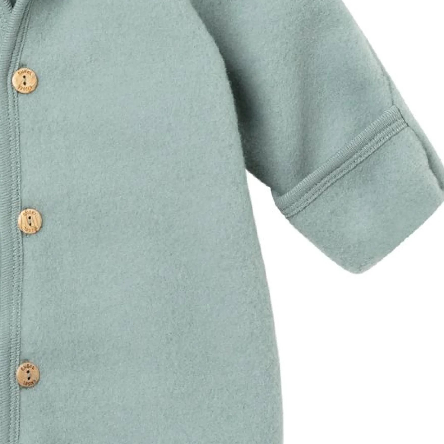 Wollfleece Overall bergblau melange 50/56