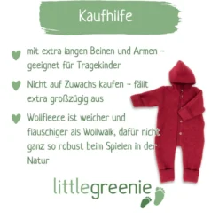 Wollfleece Overall jaspis 50/56