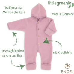Wollfleece Overall rosewood 50/56