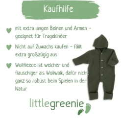 Wollfleece Overall schilf 50/56
