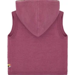 Wollfleece-Weste grape 86/92