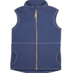 Wollfleece-Weste smoke-blue 86/92