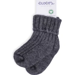 Wollsocken dunkelgrau 17-18